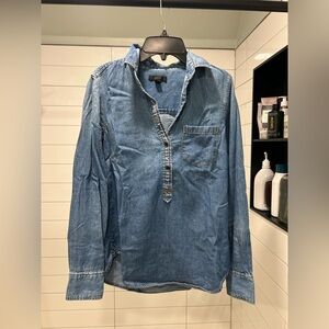J. Crew Blue Denim Pullover Shirt